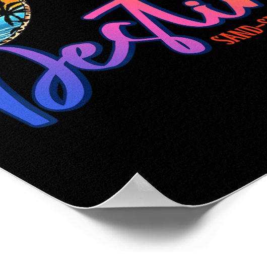 Sungles Destin Florida Beach Vakantie Matching Fam Poster (Hoek)