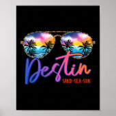 Sungles Destin Florida Beach Vakantie Matching Fam Poster (Voorkant)