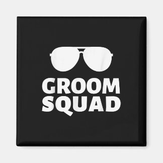 Sungles Groom Squad Funny Crew Bachelor Wedding Pa Magneet