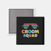 Sungles Groom Squad Joke Crew Getaway Wedding Fun Magneet (Voorkant / Achterkant)