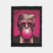 Sungles Trump Bubble Gum Fleece Deken (Voorkant)