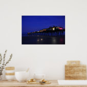 Sunglow Pier Night Stars Daytona Beach Poster (Keuken)