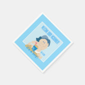 Sunhat Beach Baby servetten / blauw Pet / jongen (Hoek)