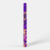 Sunkast Floral Paars Fuchsia Custom Samsung Galaxy Hoesje (Rechterkant)