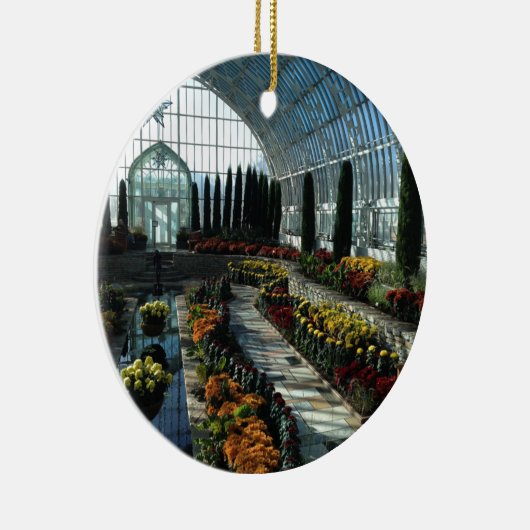 Sunken Garden Room, Como Conservatory, Minnesota Keramisch Ornament (Rechts)
