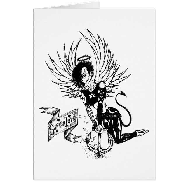 Sunken Love Punk Rock Pin-Up Tattoo (Voorkant)