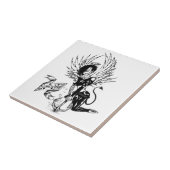 Sunken Love Punk Rock Pin-Up Tattoo Tegeltje (Zijkant)