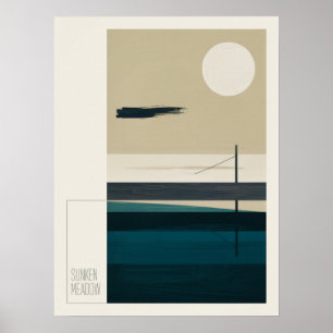 Sunken Meadow Kings Park Long Island Natuur Scene Poster