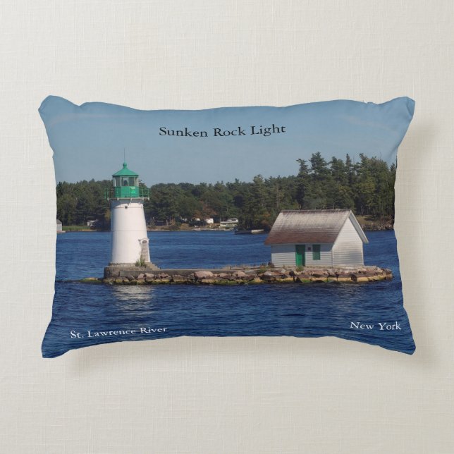 Sunken Rock Light Pillow Accent Kussen (Voorkant)