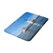 Sunken Rock Lighthouse, New York Bath Mat (Gekanteld)