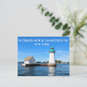 Sunken Rock Lighthouse, New York Briefkaart (Staand voorkant)