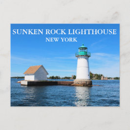 Sunken Rock Lighthouse, New York Briefkaart