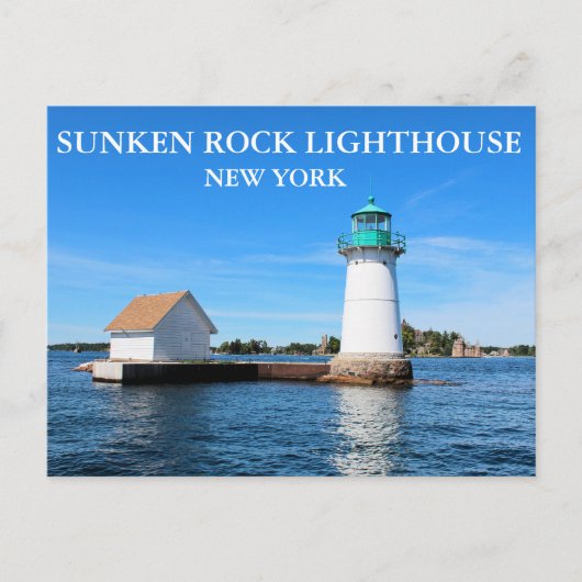Sunken Rock Lighthouse, New York Briefkaart (Voorkant)