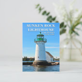 Sunken Rock Lighthouse, New York Briefkaart (Staand voorkant)