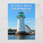 Sunken Rock Lighthouse, New York Briefkaart (Voorkant)
