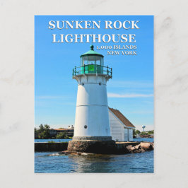 Sunken Rock Lighthouse, New York Briefkaart