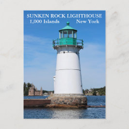 Sunken Rock Lighthouse, New York Briefkaart