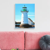 Sunken Rock Lighthouse, New York Canvas Print (Insitu (Woonkamer))