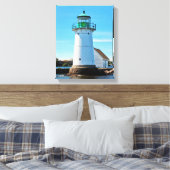 Sunken Rock Lighthouse, New York Canvas Print (Insitu (Slaapkamer))