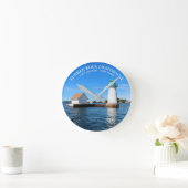 Sunken Rock Lighthouse, New York Clock Ronde Klok (Huis)