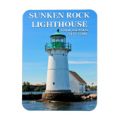 Sunken Rock Lighthouse, New York Flexi Magnet Magneet (Verticaal)