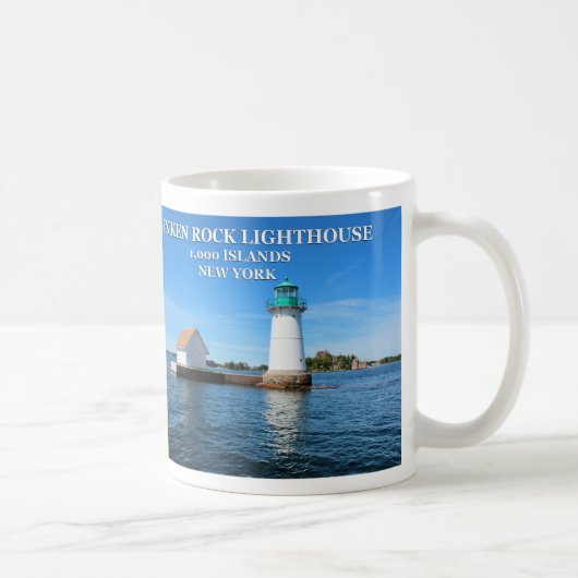 Sunken Rock Lighthouse, New York Koffiemok (Rechts)
