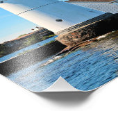 Sunken Rock Lighthouse, New York Photo Print Foto Afdruk (Hoek)