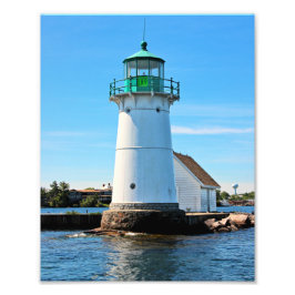 Sunken Rock Lighthouse, New York Photo Print Foto Afdruk