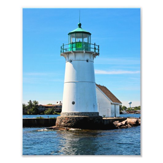 Sunken Rock Lighthouse, New York Photo Print Foto Afdruk (Voorkant)