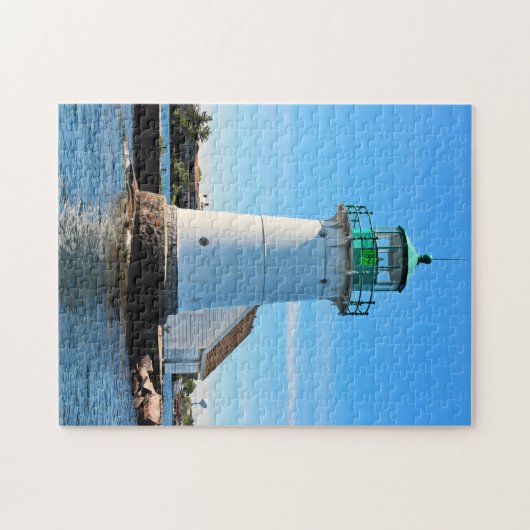 Sunken Rock Lighthouse, New YorkPuzzle Legpuzzel (Horizontaal)