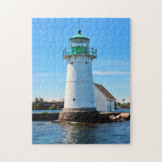 Sunken Rock Lighthouse, New YorkPuzzle Legpuzzel (Verticaal)