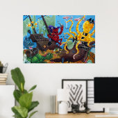 Sunken Ship Poster (Thuiskantoor)