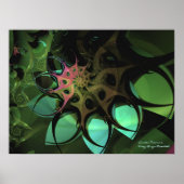 Sunken Treasure Fine Fractal Art Poster (Voorkant)