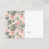 Sunkissed Floral | Geen wrap display douche invoeg Informatiekaartje (Achterkant)