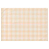 Sunkissed Pumpkin | Licht Sinaasappel Gingham Tafelkleed (Voorkant (Horizontaal))