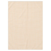 Sunkissed Pumpkin | Licht Sinaasappel Gingham Tafelkleed (Voorkant)