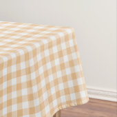 Sunkissed Pumpkin | Licht Sinaasappel Gingham Tafelkleed (Voorbeeld)