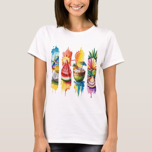 Sunkissed & Salty – Strandesthetiek Shirt (Voorkant)