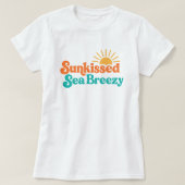 Sunkissed Sea Breezy; Retro Surf-Inspired  Summer  T-shirt (Design voorkant)