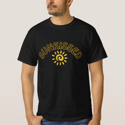 Sunkissed T Shirt Design Summer Zee Beach Sunset (Voorkant)