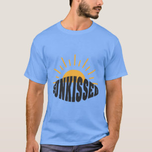 Sunkissed T-Shirt Zomer Zee Strand Sunset Retro