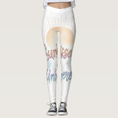 Sunkissed Unbothered Aesthetic Leggings (Voorkant)