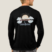 Sunkissed Unbothered Aesthetic Tri-Blend Shirt (Achterkant volledig)