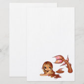 "Sunkust Mermaid" Stationery Briefpapier (Voorkant / Achterkant)