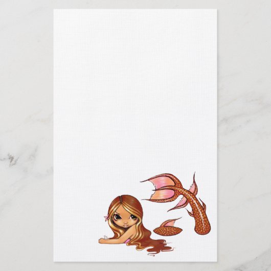 "Sunkust Mermaid" Stationery Briefpapier (Voorkant)