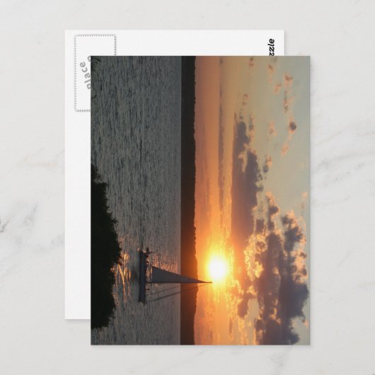 Sunkust Sail Briefkaart (Voorkant / Achterkant)