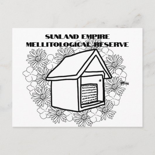 Sunland Empire Mellitological Reserve BW Briefkaar Feestdagenkaart (Voorkant)