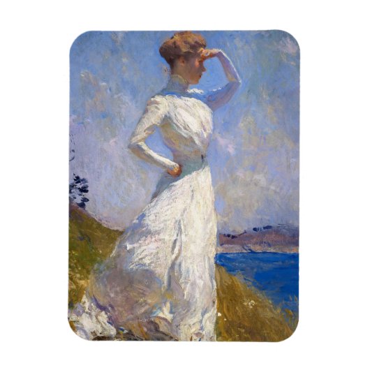 Sunlight, 1909, van Frank Weston Benson Magneet (Verticaal)