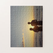 Sunlight Afbeelding Shot Couple on Beach Legpuzzel (Verticaal)