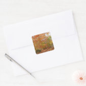 Sunlight Dapapped Herfst Trail at Laurel Hill Park Vierkante Sticker (Envelop)